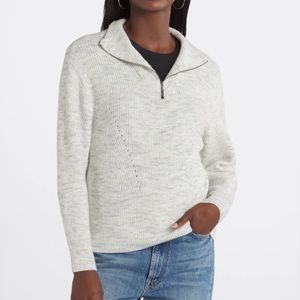 Grey RD style quarter zip sweater